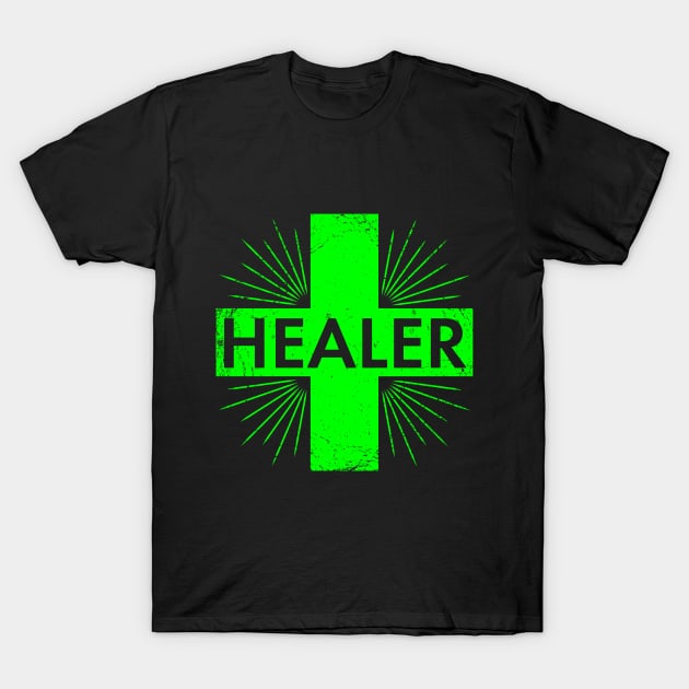 Queue Up for Healer T-Shirt by AceOfTrades